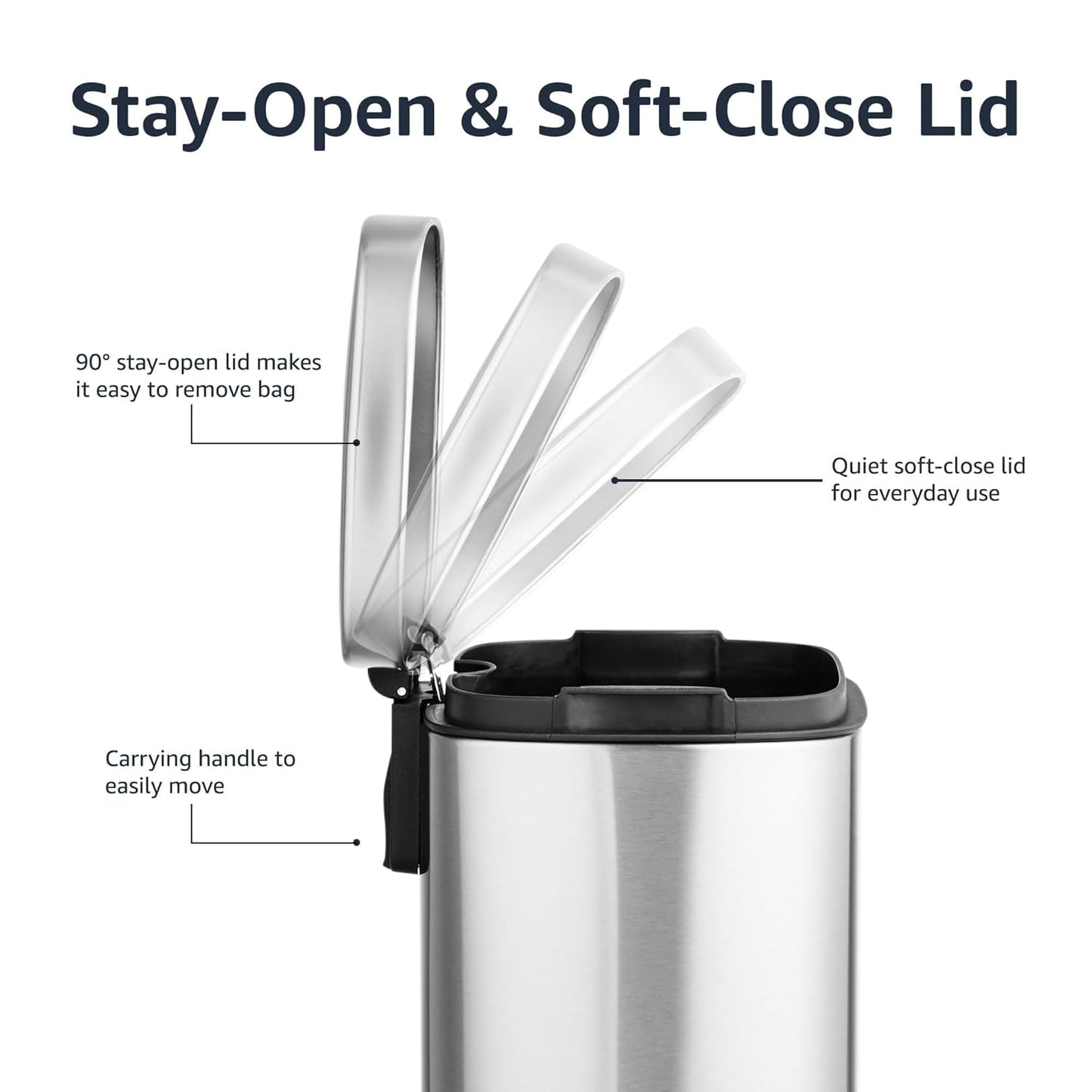 5L Soft-Close Trash Can