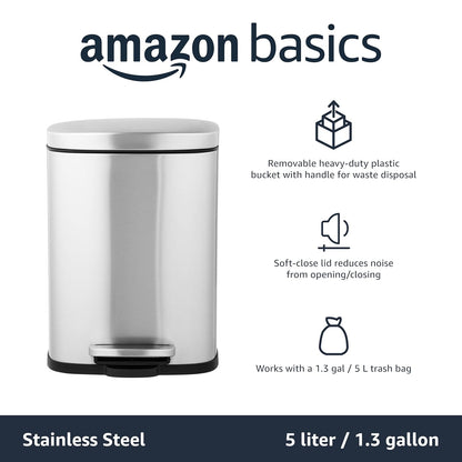 5L Soft-Close Trash Can