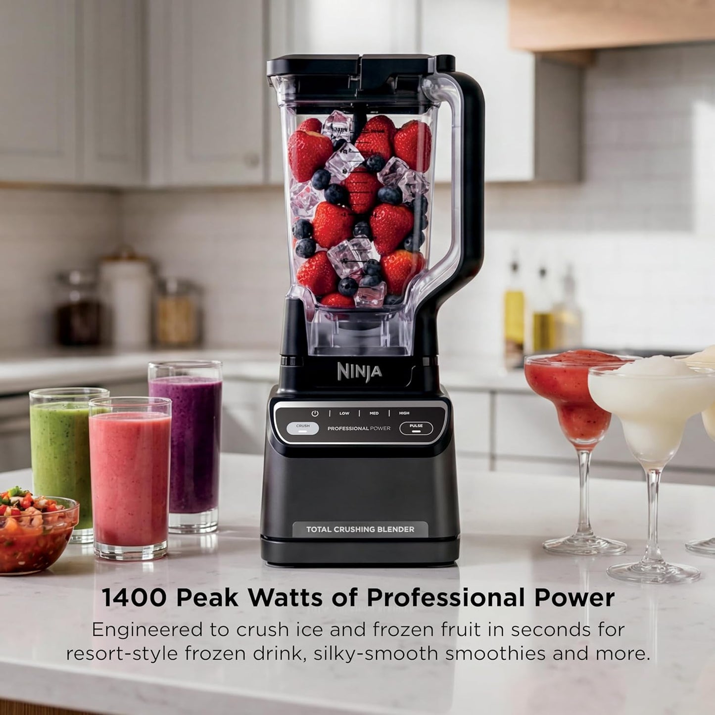 200W Professional Blender – Auto Programs, Ice Crushing & 72oz Pitcher